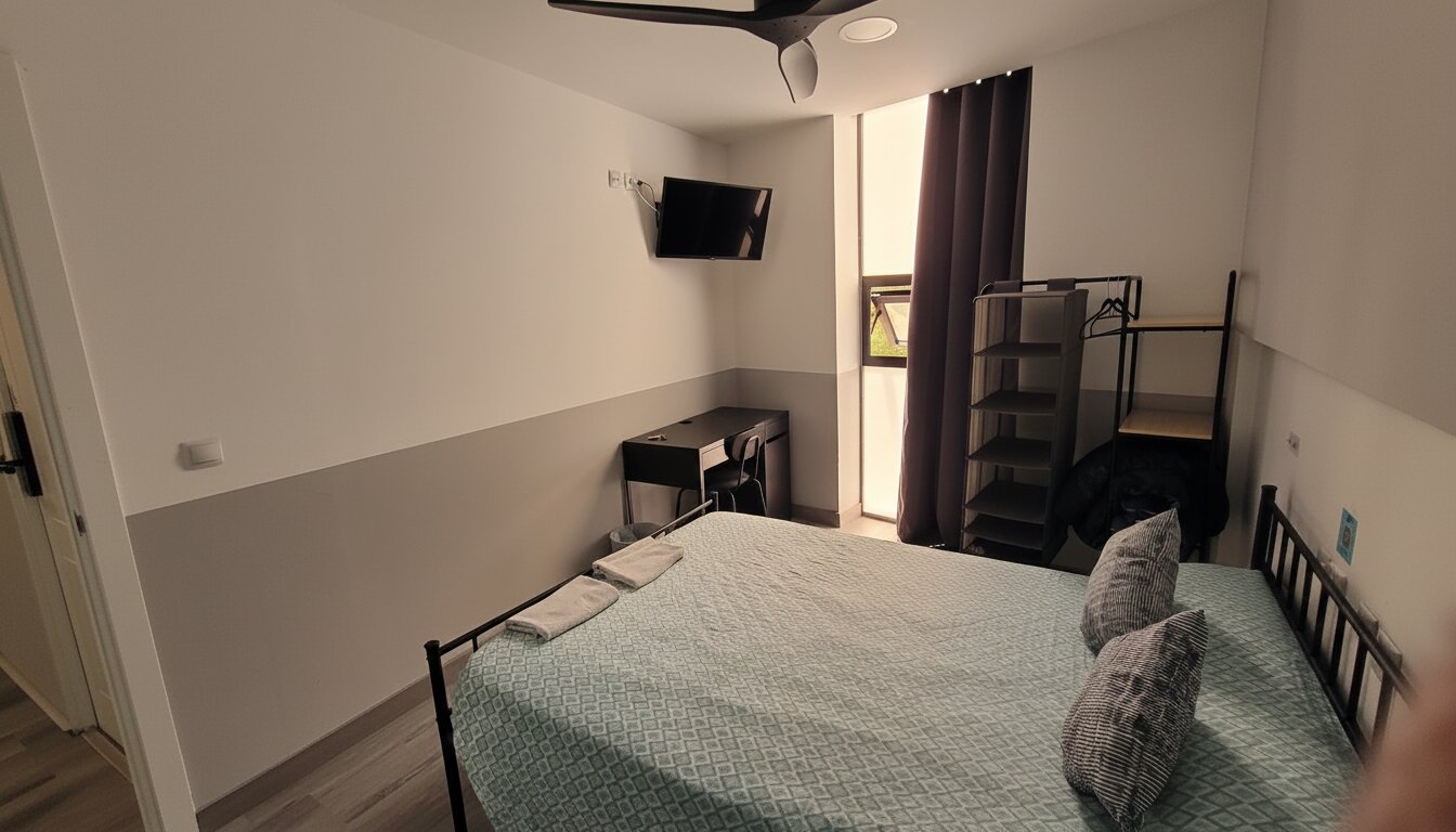 Habitación 10 Matrimonial con cama de 135 en Hostal NANA Valladolid