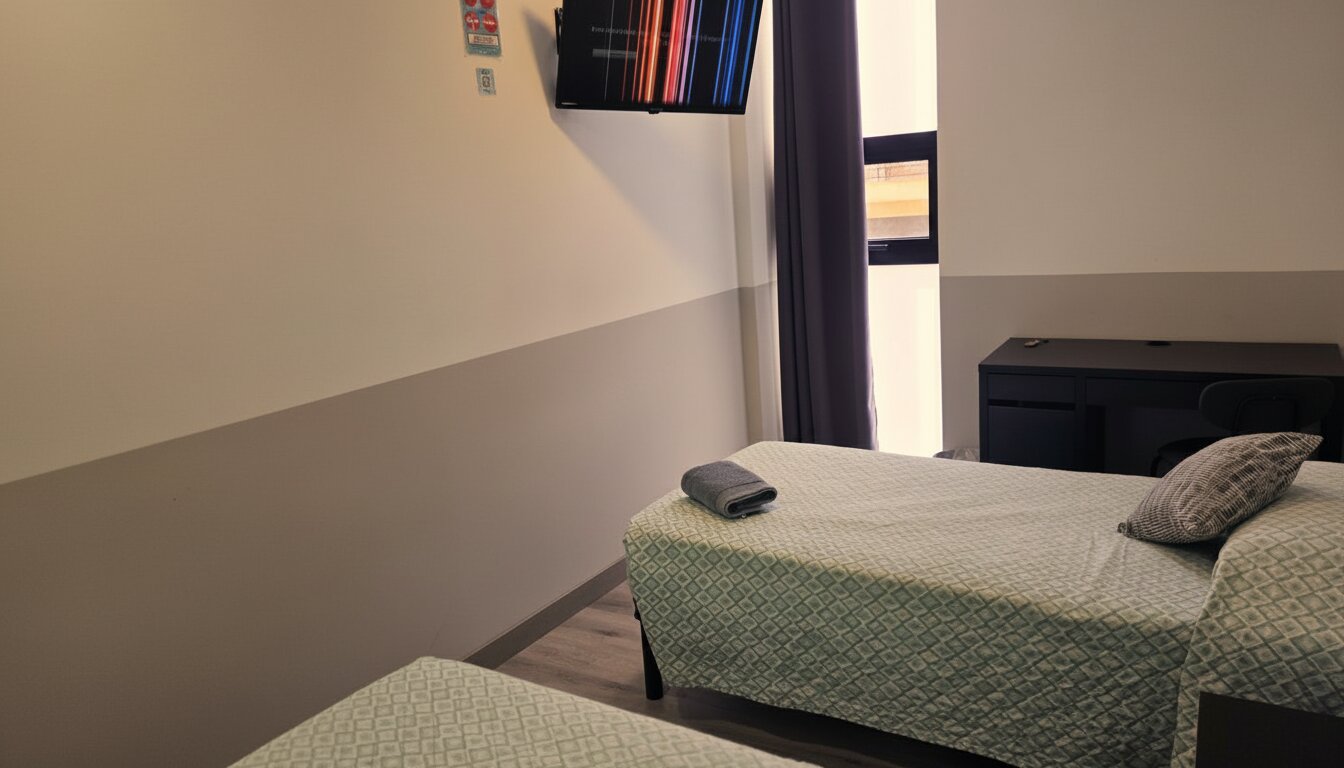 Habitación 3 - Doble con dos camas individuales en Hostal NANA Valladolid